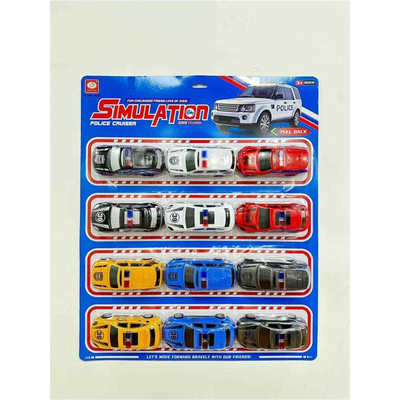 Σετ αυτοκινητάκια με Pull Back - 12pcs - 399-906B2 - 233146
