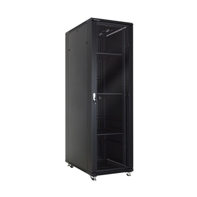 RACK10 KΑΜΠΙΝΑ ΜΕ ΓΥΑΛΙΝΗ ΠΟΡΤΑ 19'' 42U (600X800X2060) - RACK10