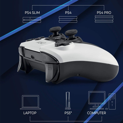 Χειριστήριο PS4/PS5/PC Pearl White