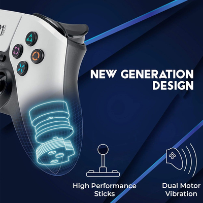 Χειριστήριο PS4/PS5/PC Pearl White