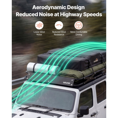 Καλάθι Αποσκευών VEVOR Roof Rack, 1168 x 914 x 102 mm, Βαρέως Τύπου Καλάθι Μεταφοράς Οροφής με Πτυσσόμενο Σχεδιασμό, Χωρητικότητα 90,72 kg, Βάση Αποσκευών Αυτοκινήτου με Εύκολη Εγκατάσταση σε Όλες τις Καιρικές Συνθήκες, Universal για Φορτηγό SUV