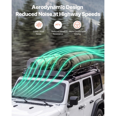 Καλάθι Αποσκευών VEVOR Roof Rack, 1626 x 990 x 102 mm, Βαρέως Τύπου Καλάθι Οροφής με Πτυσσόμενο Σχεδιασμό, Χωρητικότητα 90,72 kg, Βάση Αποσκευών Αυτοκινήτου με Εύκολη Εγκατάσταση σε Όλες τις Καιρικές Συνθήκες, Universal για Φορτηγό SUV