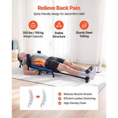 Τραπέζι αναστροφής VEVOR, Φορείο πλάτης βαρέως τύπου με αναστροφή, ανεστραμμένο τραπέζι με σταθερή δομή, ρυθμιζόμενα μπράτσα, τραπέζια αποσυμπίεσης για ώμους, αυχένα, πλάτη, γόνατα