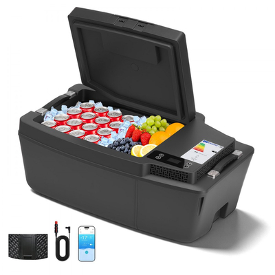 Ψυγείο VEVOR 12 Volt, Ψυγείο αυτοκινήτου 21,1 QT/ 20L για Tesla Model 3, Φορητός ηλεκτρικός συμπιεστής κατάψυξης με έλεγχο APP, 12V/24V DC, -16℃ έως 10℃