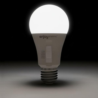 EL903002 | EL903002 | LED SMD A60 5CCT dip switch|10W (=75w)|1060lm|E27|2700k-3000k-4000k-5000k-6500k|{enjoysimplicity}™