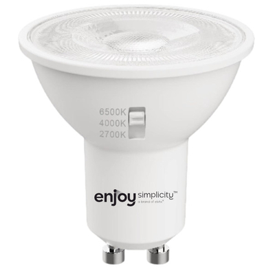 EL903004 | EL903004 | LED SMD GU10 3CCT dip switch|7W (=86w)|621lm|110D|2700k-4000k-6500k| {enjoysimplicity}™
