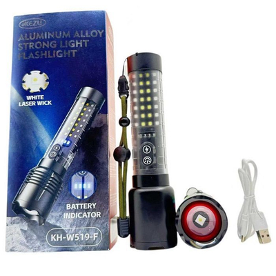 Επαναφορτιζόμενος φακός LED - W519 - 123581