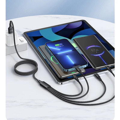 Καλώδιο φόρτισης & data 4in1 - Fast Charge - CL-129 - 1.5m - AWEI - 002295