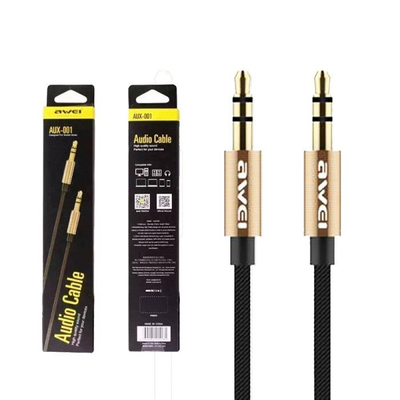 Καλώδιο ήχου Jack 3.5mm - AUX-001 - 1m - AWEI - 014281