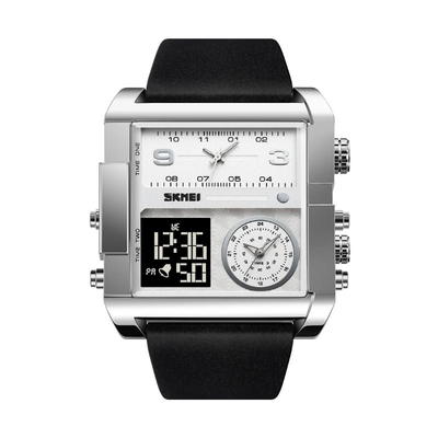 Ψηφιακό/αναλογικό ρολόι χειρός - Skmei - 2020 - Silver/Black