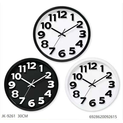 Ρολόι τοίχου - JK-9261  - 092615 - Black/White