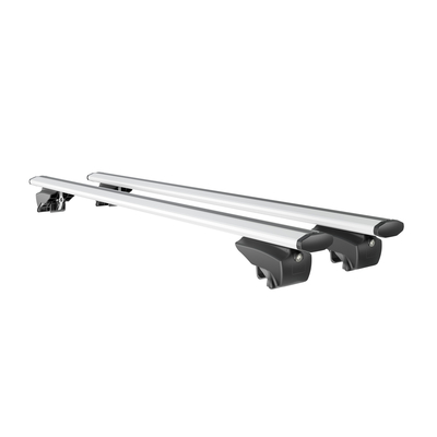 MENABO ΜΠΑΡΕΣ ΟΡΟΦΗΣ ΑΛΟΥΜΙΝΙΟΥ BLADE L SILVER 127 cm ΜΕ ΑΚΡΑ GAMMA FLAT ΓΙΑ Hyundai Kona Hybrid (SX2) 5 doors 2023> ΜΕ FLUSH RAILS - 2 ΤΕΜ. (14070/MB)