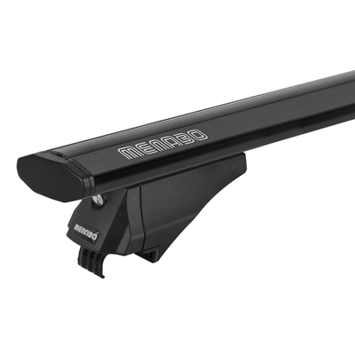 MENABO ΜΠΑΡΕΣ ΟΡΟΦΗΣ ΑΛΟΥΜΙΝΙΟΥ LEOPARD XL BLACK 135 cm ΣΕ ΜΑΥΡΟ ΧΡΩΜΑ ΓΙΑ Volkswagen Tiguan (5N) Cross 5 doors 2014> ME RAISED RAILS - 2 ΤΕΜ. (12360/MB)
