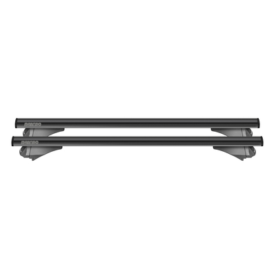 MENABO ΜΠΑΡΕΣ ΟΡΟΦΗΣ ΑΛΟΥΜΙΝΙΟΥ LEOPARD XL BLACK 135 cm ΣΕ ΜΑΥΡΟ ΧΡΩΜΑ ΓΙΑ Matchedje V3 5 doors 2013> ME FLUSH RAILS - 2 ΤΕΜ. (12360/MB)