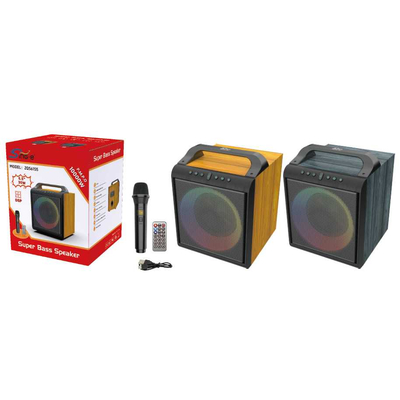 Φορητό ηχείο subwoofer με μικρόφωνο Karaoke - ZQS6155 - 160125 - Brown