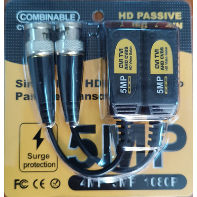 FTT10-016 1 Channel Passive HD Video Balun 5MP (ζευγος) - FTT10-016