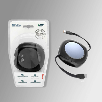 Πτυσσόμενο καλώδιο φόρτισης & data 2in1 - Fast Charge - EC8 - 80cm - 220558