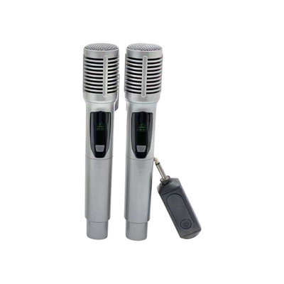 Σετ 2 ασύρματα μικρόφωνα - KMS-903MC - 509038 - Silver
