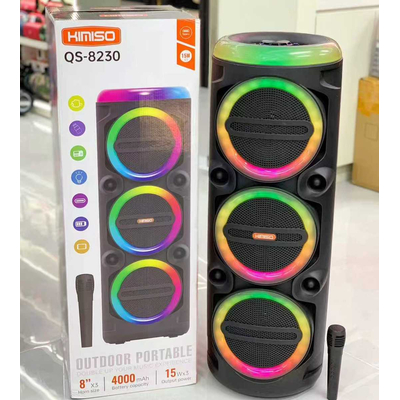 Φορητό ηχείο subwoofer με μικρόφωνο Karaoke - QS-8230 - 260394