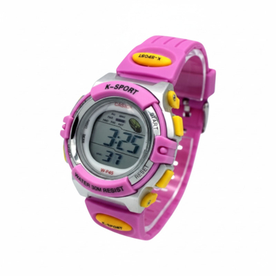 Ψηφιακό ρολόι χειρός - WF45 - Lasika - 115148 - Pink/Yellow