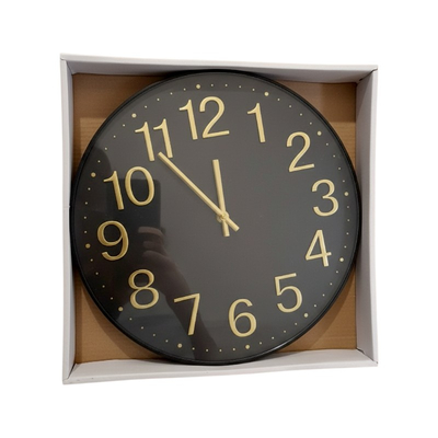 Ρολόι τοίχου - 732 - 130208 - Black/Gold