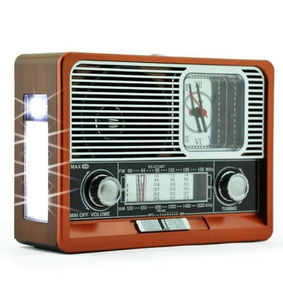 Επαναφορτιζόμενο ραδιόφωνο Retro - ΕK105 - 830128 - Brown