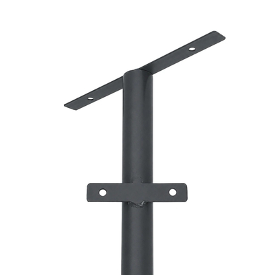 GLOBOSTAR® HELIOS-280 GLB-000-0003 Μεταλλικός Γαλβανισμένος Στύλος Φωτισμού για Φωτοβολταϊκό Προβολέα Εξωτερικού Χώρου - RAL 7016 Γκρι Ανθρακί - Μ35 × Π25 × Υ280cm