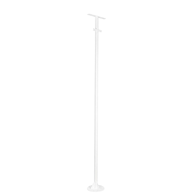 GLOBOSTAR® HELIOS-280 GLB-000-0004 Μεταλλικός Γαλβανισμένος Στύλος Φωτισμού για Φωτοβολταϊκό Προβολέα Εξωτερικού Χώρου - RAL 9016 Λευκό Ματ - Μ35 × Π25 × Υ280cm