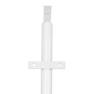 GLOBOSTAR® HELIOS-280 GLB-000-0004 Μεταλλικός Γαλβανισμένος Στύλος Φωτισμού για Φωτοβολταϊκό Προβολέα Εξωτερικού Χώρου - RAL 9016 Λευκό Ματ - Μ35 × Π25 × Υ280cm