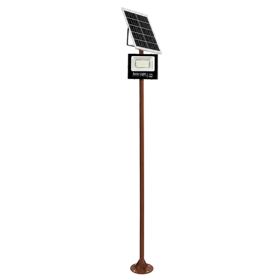 GLOBOSTAR® HELIOS-280 GLB-000-0005 Μεταλλικός Γαλβανισμένος Στύλος Φωτισμού για Φωτοβολταϊκό Προβολέα Εξωτερικού Χώρου - RAL 8004 Corten Καφε Ματ - Μ35 × Π25 × Υ280cm