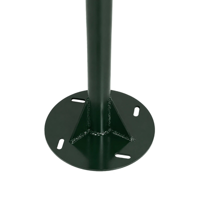 GLOBOSTAR® HELIOS-280 GLB-000-0006 Μεταλλικός Γαλβανισμένος Στύλος Φωτισμού για Φωτοβολταϊκό Προβολέα Εξωτερικού Χώρου - RAL 6009 Κυπαρίσσι Ματ - Μ35 × Π25 × Υ280cm
