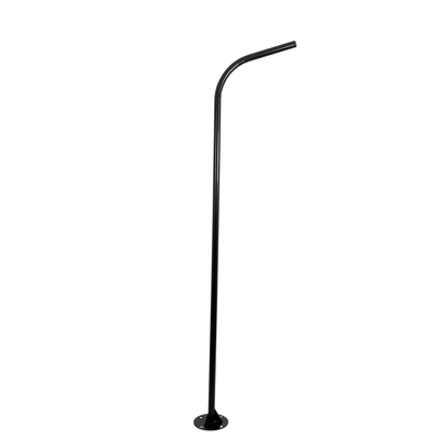GLOBOSTAR® URBANO-280 GLB-000-0008 Μεταλλικός Γαλβανισμένος Στύλος Φωτισμού για Φωτοβολταϊκό Φωτιστικό Δρόμου Εξωτερικού Χώρου - RAL 9005 Μαύρο Ματ - Μ84 x Π25 x Υ280cm