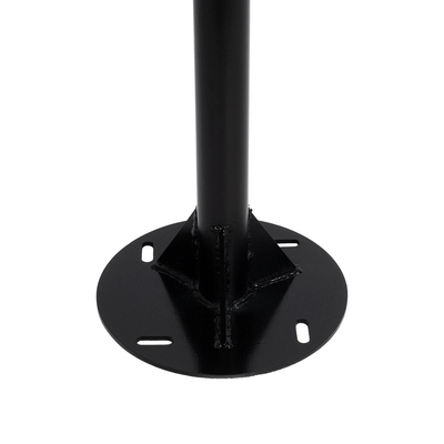 GLOBOSTAR® URBANO-280 GLB-000-0008 Μεταλλικός Γαλβανισμένος Στύλος Φωτισμού για Φωτοβολταϊκό Φωτιστικό Δρόμου Εξωτερικού Χώρου - RAL 9005 Μαύρο Ματ - Μ84 x Π25 x Υ280cm