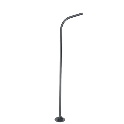 GLOBOSTAR® URBANO-280 GLB-000-0009 Μεταλλικός Γαλβανισμένος Στύλος Φωτισμού για Φωτοβολταϊκό Φωτιστικό Δρόμου Εξωτερικού Χώρου - RAL 7016 Γκρι Ανθρακί - Μ84 x Π25 x Υ280cm