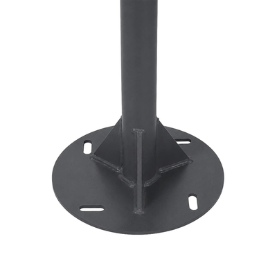 GLOBOSTAR® URBANO-280 GLB-000-0009 Μεταλλικός Γαλβανισμένος Στύλος Φωτισμού για Φωτοβολταϊκό Φωτιστικό Δρόμου Εξωτερικού Χώρου - RAL 7016 Γκρι Ανθρακί - Μ84 x Π25 x Υ280cm