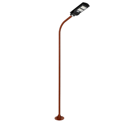 GLOBOSTAR® URBANO-280 GLB-000-0011 Μεταλλικός Γαλβανισμένος Στύλος Φωτισμού για Φωτοβολταϊκό Φωτιστικό Δρόμου Εξωτερικού Χώρου - RAL 8004 Corten Καφε Ματ - Μ84 x Π25 x Υ280cm