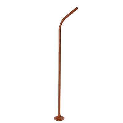 GLOBOSTAR® URBANO-280 GLB-000-0011 Μεταλλικός Γαλβανισμένος Στύλος Φωτισμού για Φωτοβολταϊκό Φωτιστικό Δρόμου Εξωτερικού Χώρου - RAL 8004 Corten Καφε Ματ - Μ84 x Π25 x Υ280cm