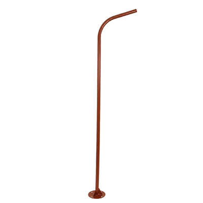 GLOBOSTAR® URBANO-280 GLB-000-0011 Μεταλλικός Γαλβανισμένος Στύλος Φωτισμού για Φωτοβολταϊκό Φωτιστικό Δρόμου Εξωτερικού Χώρου - RAL 8004 Corten Καφε Ματ - Μ84 x Π25 x Υ280cm