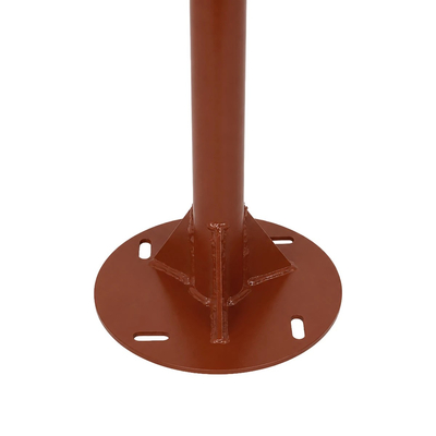 GLOBOSTAR® URBANO-280 GLB-000-0011 Μεταλλικός Γαλβανισμένος Στύλος Φωτισμού για Φωτοβολταϊκό Φωτιστικό Δρόμου Εξωτερικού Χώρου - RAL 8004 Corten Καφε Ματ - Μ84 x Π25 x Υ280cm