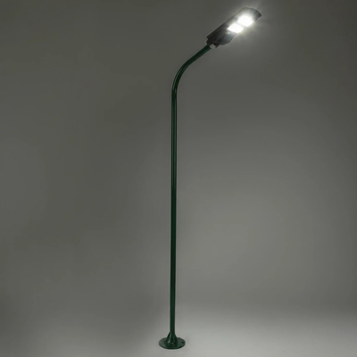 GLOBOSTAR® URBANO-280 GLB-000-0012 Μεταλλικός Γαλβανισμένος Στύλος Φωτισμού για Φωτοβολταϊκό Φωτιστικό Δρόμου Εξωτερικού Χώρου - RAL 6009 Κυπαρίσσι Ματ - Μ84 x Π25 x Υ280cm
