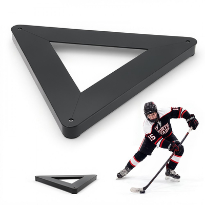 Πασαδόρος VEVOR Triangle Hockey, Βαρέως τύπου ριμπάουντερ πολλαπλών γωνιών, Βοήθημα πάσας χόκεϊ, Εκπαιδευτής χειρισμού πάσας και μπαστουνιού, Φορητός εξοπλισμός εκτός και εντός πάγου, Βοηθά στη βελτίωση του ελέγχου του puck και των σουτ
