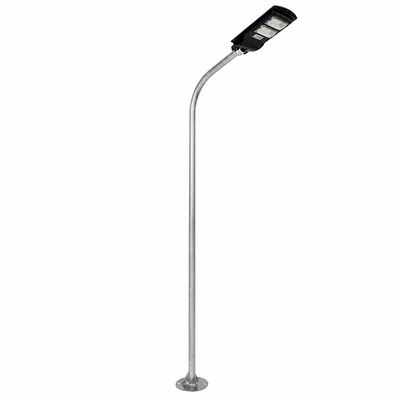 GLOBOSTAR® URBANO-280 GLB-000-0007 Μεταλλικός Γαλβανισμένος Στύλος Φωτισμού για Φωτοβολταϊκό Φωτιστικό Δρόμου Εξωτερικού Χώρου - Ασημί Γαλβανιζέ - Μ84 x Π25 x Υ280cm