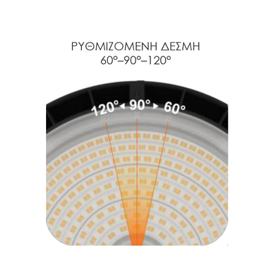 EL190024 | EL190024 | LED 240W UFO HIGHBAY ΡΥΘΜΙΖΟΜΕΝΗΣ ΙΣΧΥΟΣ | ΔΕΣΜΗΣ | 3CCT | ΑΝΤΙΘΑΜΒΩΤΙΚΟ {enjoysimplicity}™