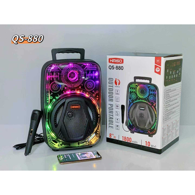 Φορητό ηχείο subwoofer με μικρόφωνο Karaoke - QS-880 - 260424