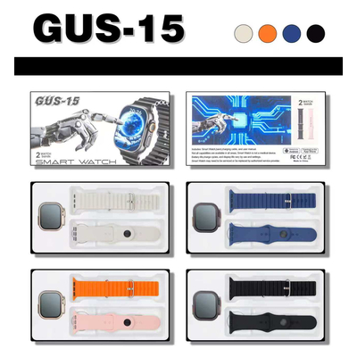 Σετ Smartwatch με 2 λουράκια - GUS-15 - 260219 - Blue