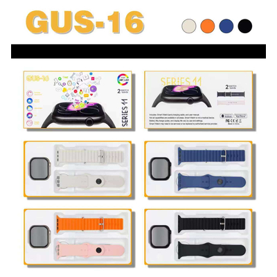 Σετ Smartwatch με 2 λουράκια - GUS-16 - 260202 - Black