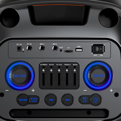 Φορητό ηχείο subwoofer με 2 μικρόφωνα Karaoke - ZQS-10225 - 102258