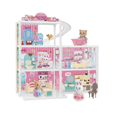 Κουκλόσπιτο mini με ζωάκια - 6114-4DIY - 233412