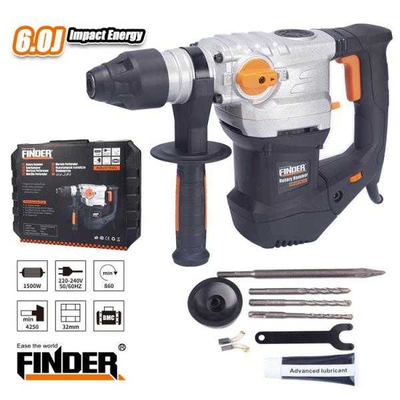 Ηλεκτρικό κρουστικό δράπανο - 1500W - Finder - 197207
