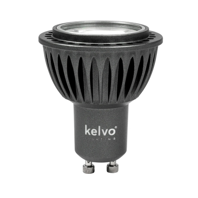 kelvo® KYRON 3° KLV-103-0001 Σποτ GU10 MR16 LED 3W 300lm CRI (Ra) ≥ 90 3° AC 220-240V IP20 Ultra Θερμό Λευκό 1800K Dimmable - CREE XPE Chip - Γκρι Ανθρακί Ματ - Μ5 x Π5 x Υ6cm - 3 Χρόνια Εγγύηση